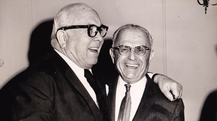 Ο Σπύρος Σκούρας με τον Alan E. Freedman, έναν εκ των πρωτοπόρων της κινηματογραφικής βιομηχανίας