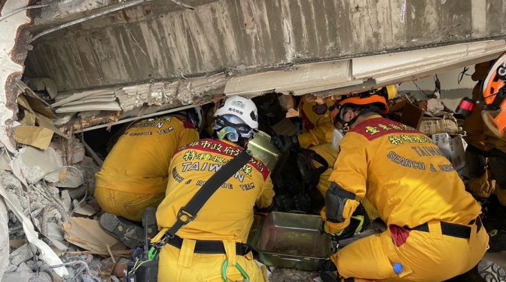 Eικόνες από τον σεισμό στην Ταϊβάν