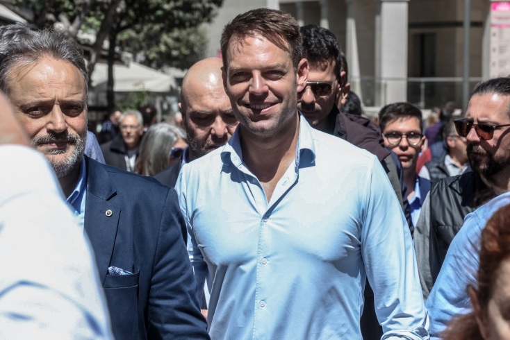 Ο πρόεδρος του ΣΥΡΙΖΑ Στέφανος Κασσελάκης σε ομιλία του στο Ηράκλειο