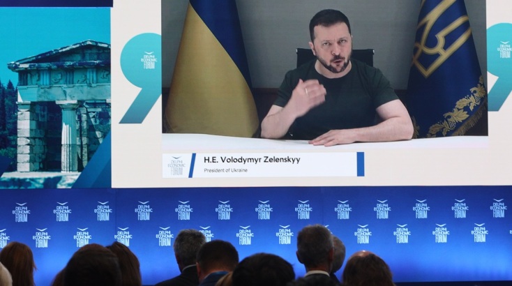 Η ομιλία του Ουκρανού προέδρου στο 9ο Οικονομικό Φόρουμ των Δελφών