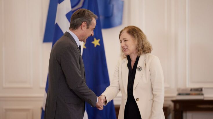 H συνάντηση του πρωθυπουργού με την αντιπρόεδρο της ευρωπαϊκής επιτροπής