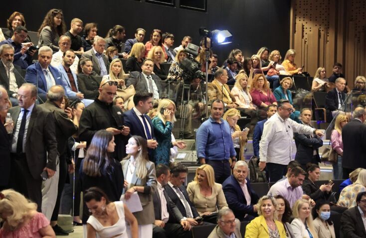 ΠΑΡΟΥΣΙΑΣΗ ΤΟΥ ΨΗΦΟΔΕΛΤΙΟΥ ΤΗΣ ΝΕΑΣ ΔΗΜΟΚΡΑΤΙΑΣ ΓΙΑ ΤΙΣ ΕΥΡΩΕΚΛΟΓΕΣ (ΓΙΩΡΓΟΣ ΚΟΝΤΑΡΙΝΗΣ/EUROKINISSI)