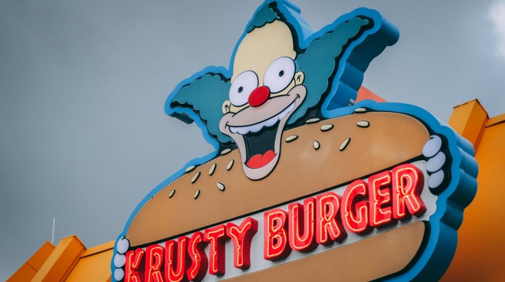 Το Krusty Burger, μαγαζί σήμα-κατατεθέν στο Springfield