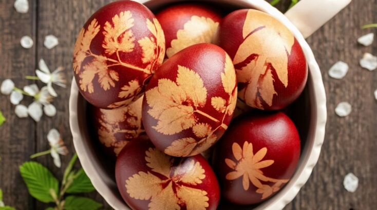 Βαμμένα κόκκινα αυγά