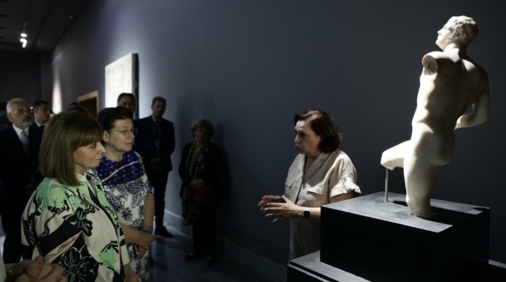 Η Κατερίνα Σακελλαροπούλου στην Αλεξάνδρεια