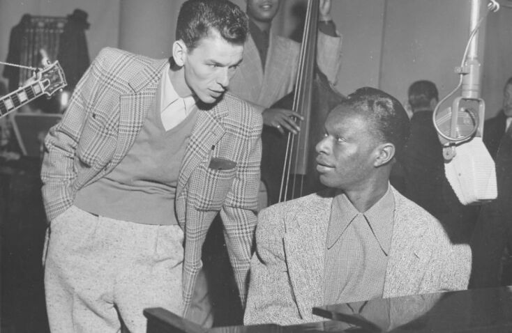 O Φρανκ Σινάτρα με τον Nat King Cole το 1945