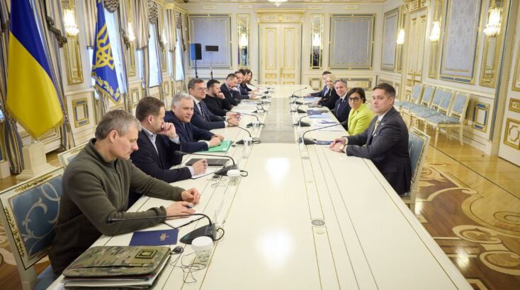 Στιγμιότυπο από τη συνάντηση Ζελένσκι - Μπλίνκεν