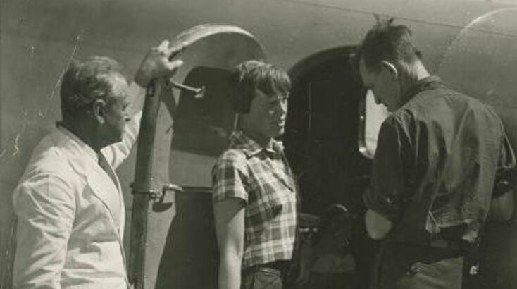 Η Αμέλια Έρχαρτ με τον Φρεντ Νούναν στο «μοιραίο» Electra