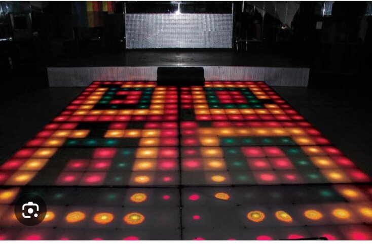 πιστα χορου, χρωματα, φωτα