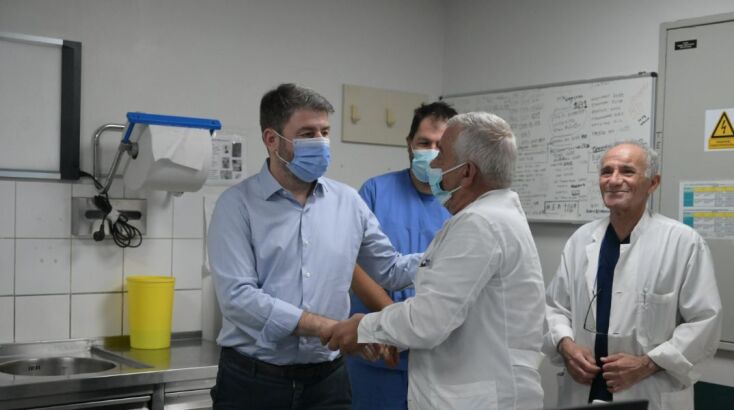 Το νοσοκομείο της Ρόδου επισκέφτηκε ο πρόεδρος το ΠΑΣΟΚ στο πλαίσιο της περιοδείας του 