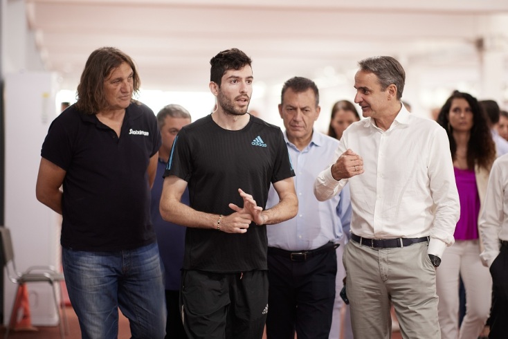 Επίσκεψη Μητσοτάκη στο ΟΑΚΑ: «Στόχος η αναβάθμιση των αθλητικών υποδομών» – Συνάντηση με Τεντόγλου και Καραλή