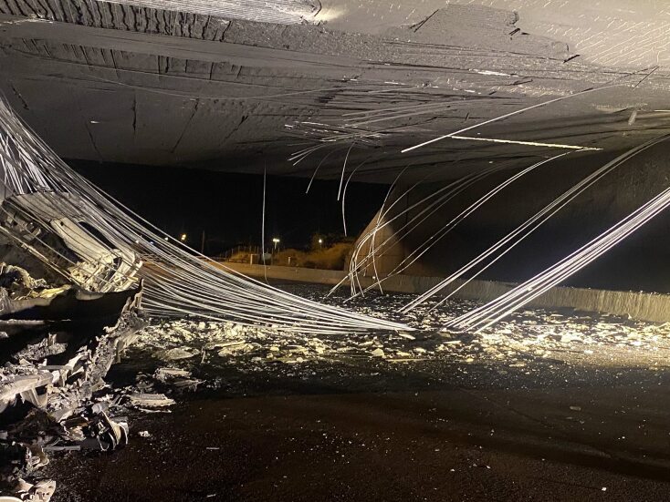 Ανατροπή βυτιοφόρου στον Ισθμό