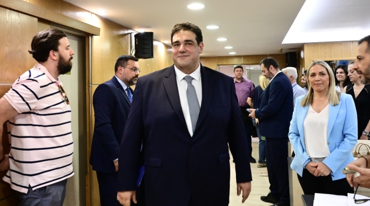 Τελετή παράδοσης-παραλαβής στο υπουργείο Εσωτερικών