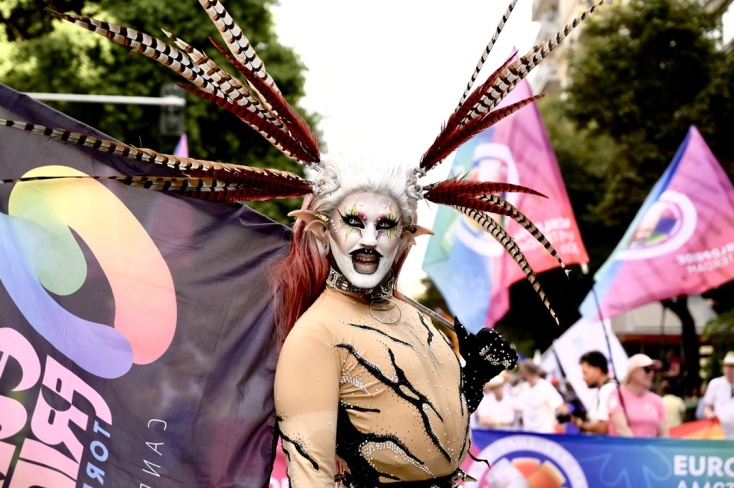 Στιγμιότυπο από το Europride 2024 στη Θεσσαλονίκη
