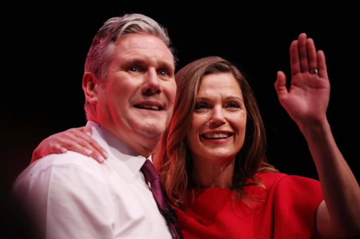 Ο Κιρ Στάρμερ και η σύζυγός του, Βικτόρια Στάρμερ 