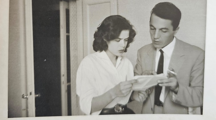 Η Αθανασία Συγγελάκη από ραδιοφωνική πρόβα στο ΕΙΡ