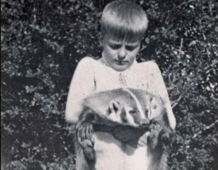 Ο Archibald B. Roosevelt με τον ασβό 