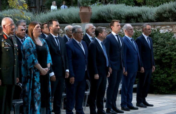 Δεξίωση στο Προεδρικό Μέγαρο για την 50ή επέτειο Αποκατάστασης της Δημοκρατίας (Φωτογραφίες)