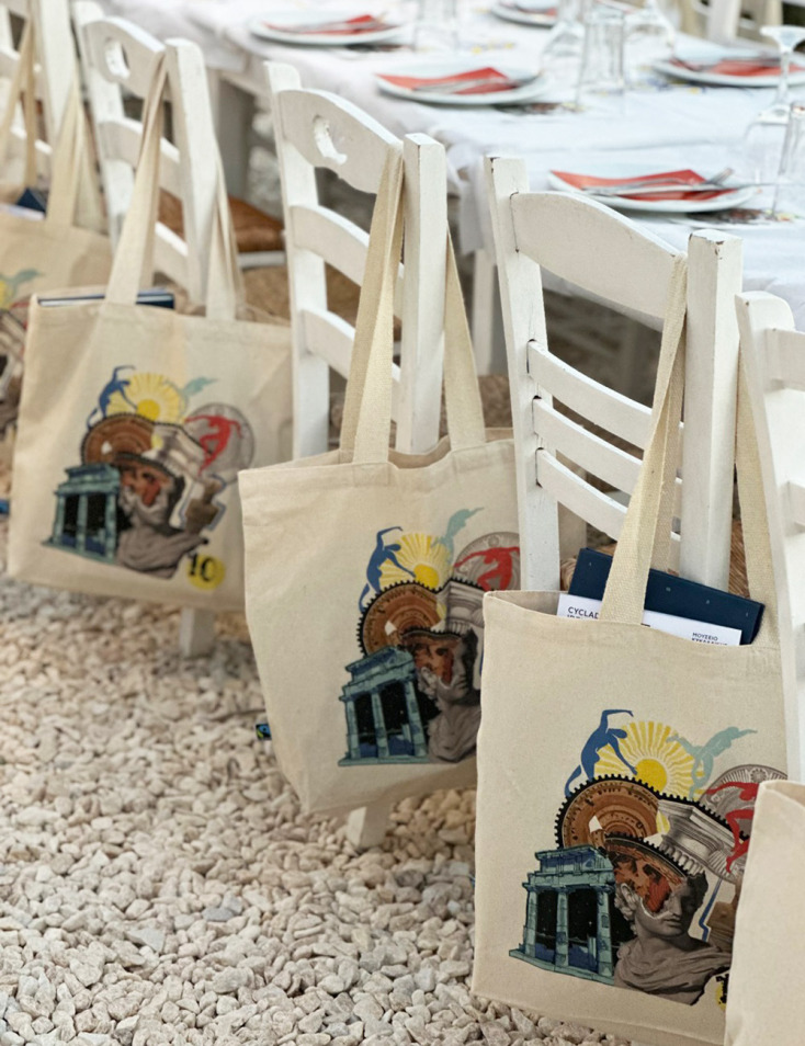 Μαίρη Κατράντζου στο Μουσείο Κυκλαδικής Τέχνης