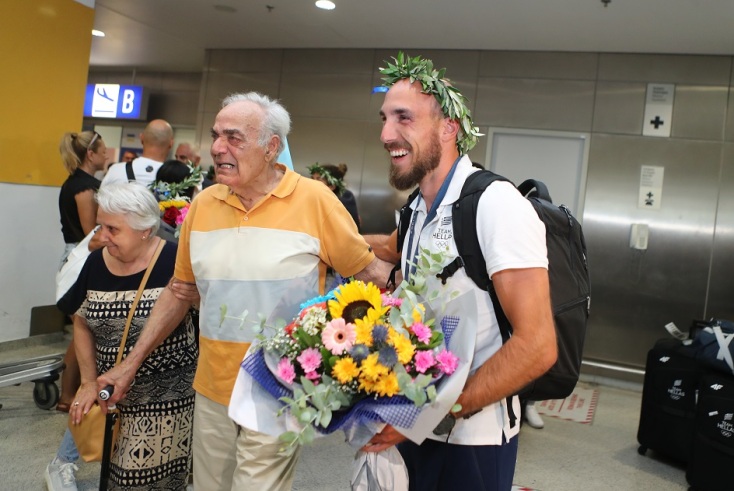 Επέστρεψαν οι Ολυμπιονίκες Κόντου - Φίτσιου και Παπακωνσταντίνου - Γκαϊδατζής με τα χάλκινα μετάλλιά τους 