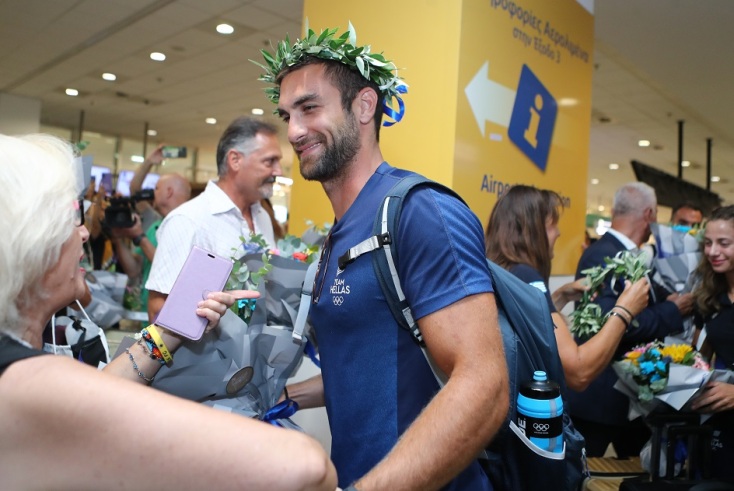 Επέστρεψαν οι Ολυμπιονίκες Κόντου - Φίτσιου και Παπακωνσταντίνου - Γκαϊδατζής με τα χάλκινα μετάλλιά τους 