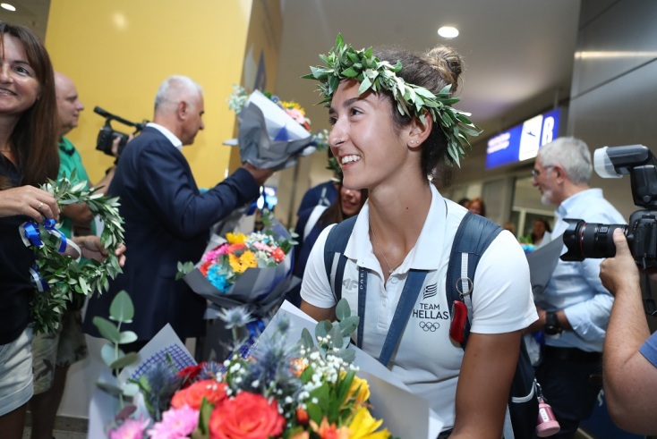 Επέστρεψαν οι Ολυμπιονίκες Κόντου - Φίτσιου και Παπακωνσταντίνου - Γκαϊδατζής με τα χάλκινα μετάλλιά τους 