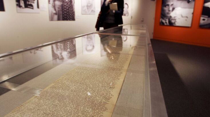 Το δακτυλογραφημένο από τον Κέρουακ On the Road σε ρολό χαρτιού 