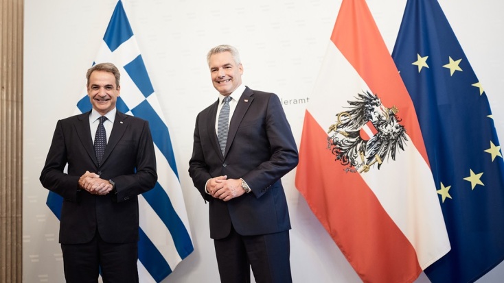 Ο πρωθυπουργός συναντήθηκε με τον Καγκελάριο της Αυστρίας Καρλ Νεχάμερ