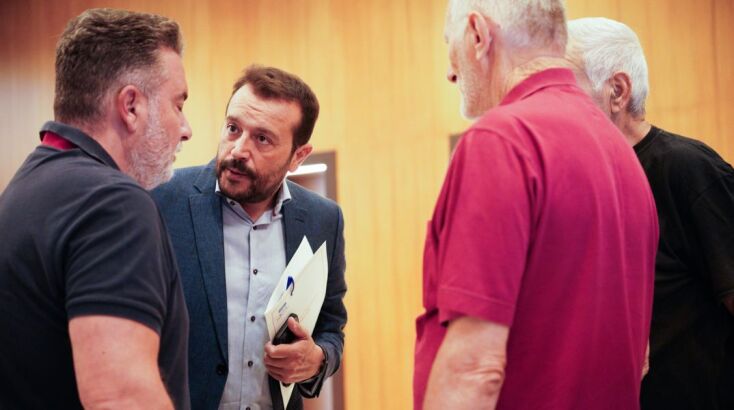 Ο πρόεδρος της ΚΟ, Νίκος Παππάς στην Κεντρική Επιτροπή του ΣΥΡΙΖΑ