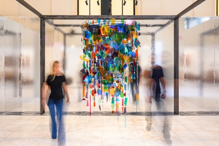 Το έργο «Dyslexia» του Κωνσταντίνου Κακανιά στο περίπτερο της Stefanidou-Tsoukalas Gallery στην Art Athina