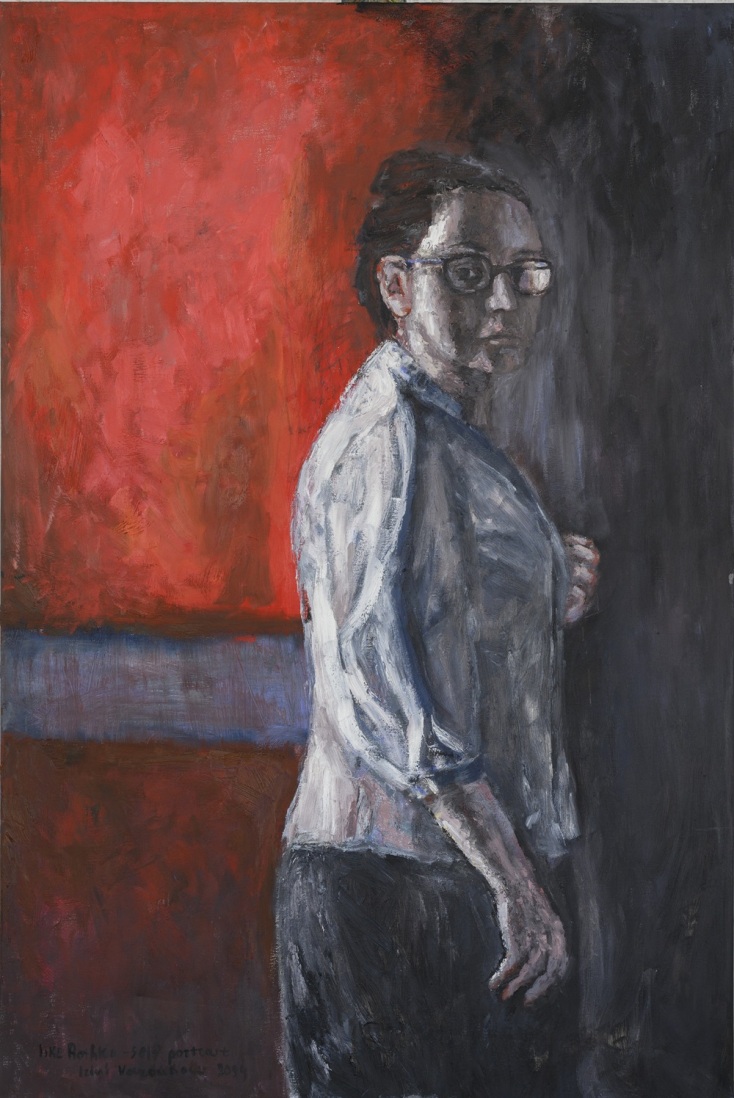 Ειρήνη Βαζούκου, «Self portrait like Rothko»,  από την έκθεση-αφιέρωμα στον Mark Rothko, Λόφος Art Project