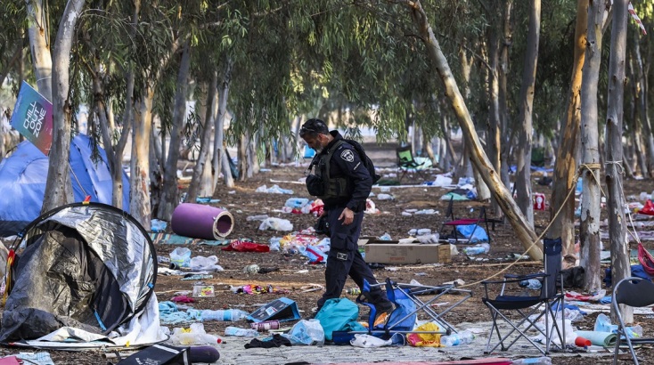 Ό,τι απέμεινε στο χώρο που διοργανώθηκε το φεστιβάλ «Supernova»