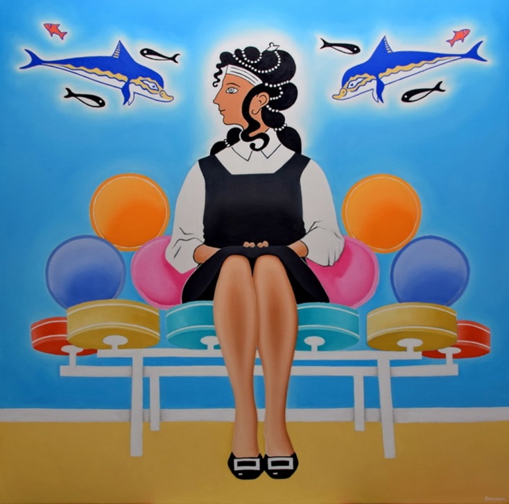 Η έκθεση «Διαλεκτική με τη μινωική τέχνη» στον Φιλολογικό Σύλλογο «Παρνασσός» για λίγες μέρες