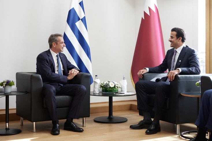 Ο Κυριάκος Μητσοτάκης συναντήθηκε με ηγέτες κρατών του Κόλπου στις Βρυξέλλες