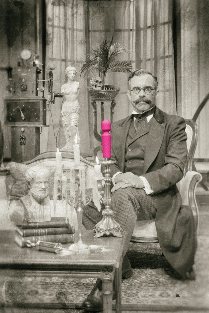 Ο Κωνσταντίνος Μαρκουλάκης πρωταγωνιστεί και σκηνοθετεί την παράσταση «Στο διπλανό δωμάτιο ή το έργο του δονητή» στο Βρετάνια