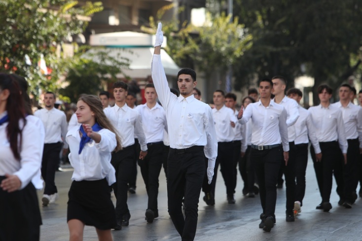 Η μαθητική παρέλαση για την 28η Οκτωβρίου στη Θεσσαλονίκη μέσα από εικόνες