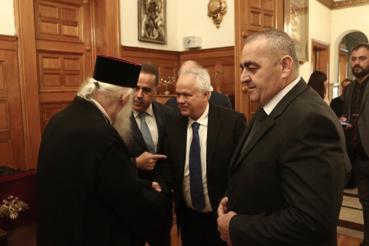 Συνάντηση του Φρέντυ Μπελέρη με τον Αρχιεπίσκοπο Ιερώνυμο