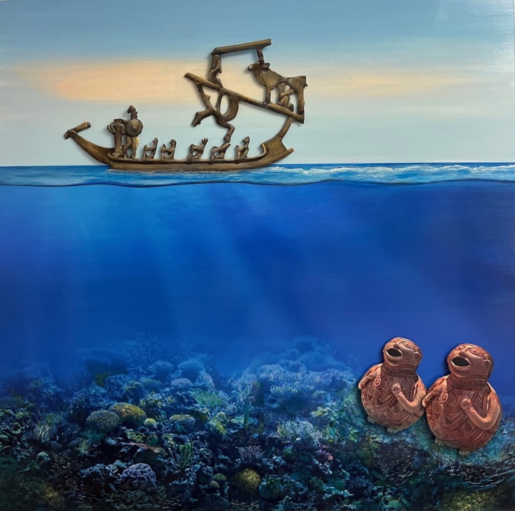 Η έκθεση της Κικής Βουλγαρέλη «Ευρήματα» στο Καφέ του ΕΘνικού Αρχαιολογικού Μουσείου