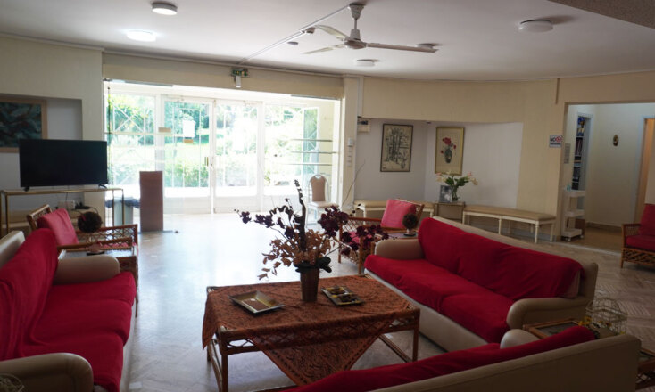 Το καθιστικό του κτιρίου της Εστίας Αθηνών