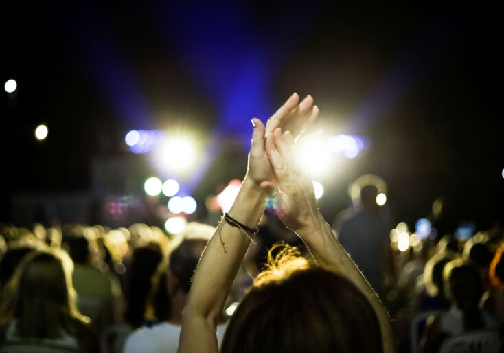 Στιγμιότυπο από συναυλία του Μεγάρου στη Β. Εύβοια