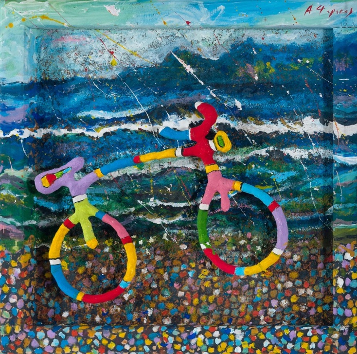 Η Νατάσα Γκάνα και ο Ανδρέας Ψαράκος ζωγραφίζουν τη χαρά της ζωής