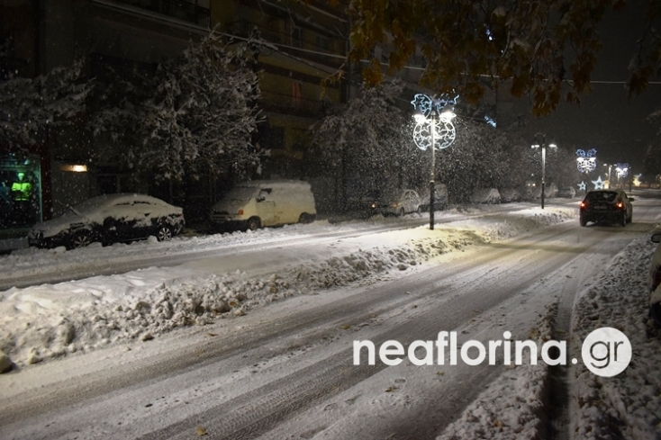 Χιόνια στη Φλώρινα
