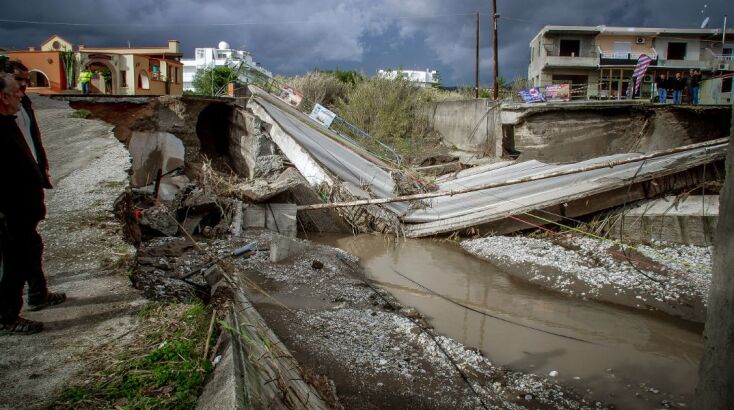 Σε κατάσταση Έκτακτης Ανάγκης Πολιτικής Προστασίας κηρύχθηκε η Ρόδος μετά τα πλημμυρικά φαινόμενα που προκλήθηκαν από την κακοκαιρία Bora