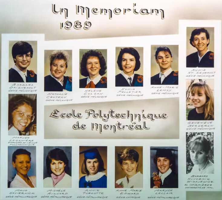 Οι 14 φοιτήτριες που δολοφονήθηκαν στο Πολυτεχνείο του Μόντρεαλ το 1989