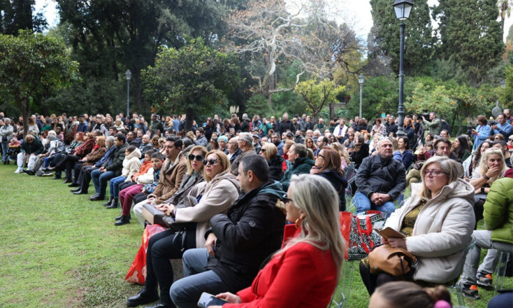 Στον κήπο του Προεδρικού Μεγάρου