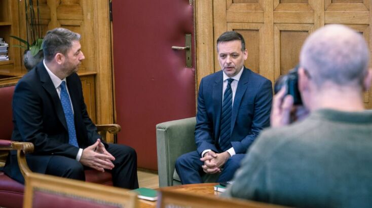 Συνάντηση Ανδρουλάκη - Δούκα στη Βουλή