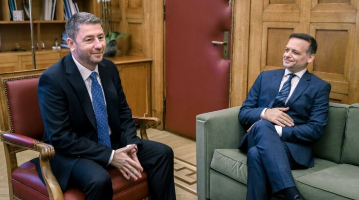 Συνάντηση Ανδρουλάκη - Δούκα στη Βουλή