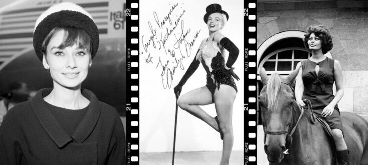 Όντρεϊ Χέπμπορν, Μέριλιν Μονρόε, Σοφία Λόρεν
