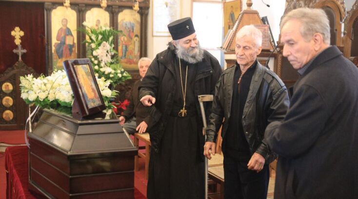 Εικόνες από την κηδεία της Καίτης Γκρέυ