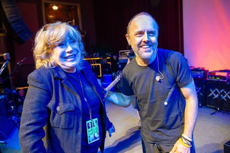 Ο Λαρς Ούλριχ με την Mαριάν Φέιθφουλ